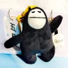Naughty Xing's new trendy and cute small pendant, 4-inch claw machine plush toy keychain gift details Picture